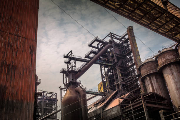 istock Industrial architecture of ironworks in Lower Vitkovice, Ostrava 1128875097