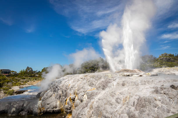 istock Geyser in New Zealand 1128875280