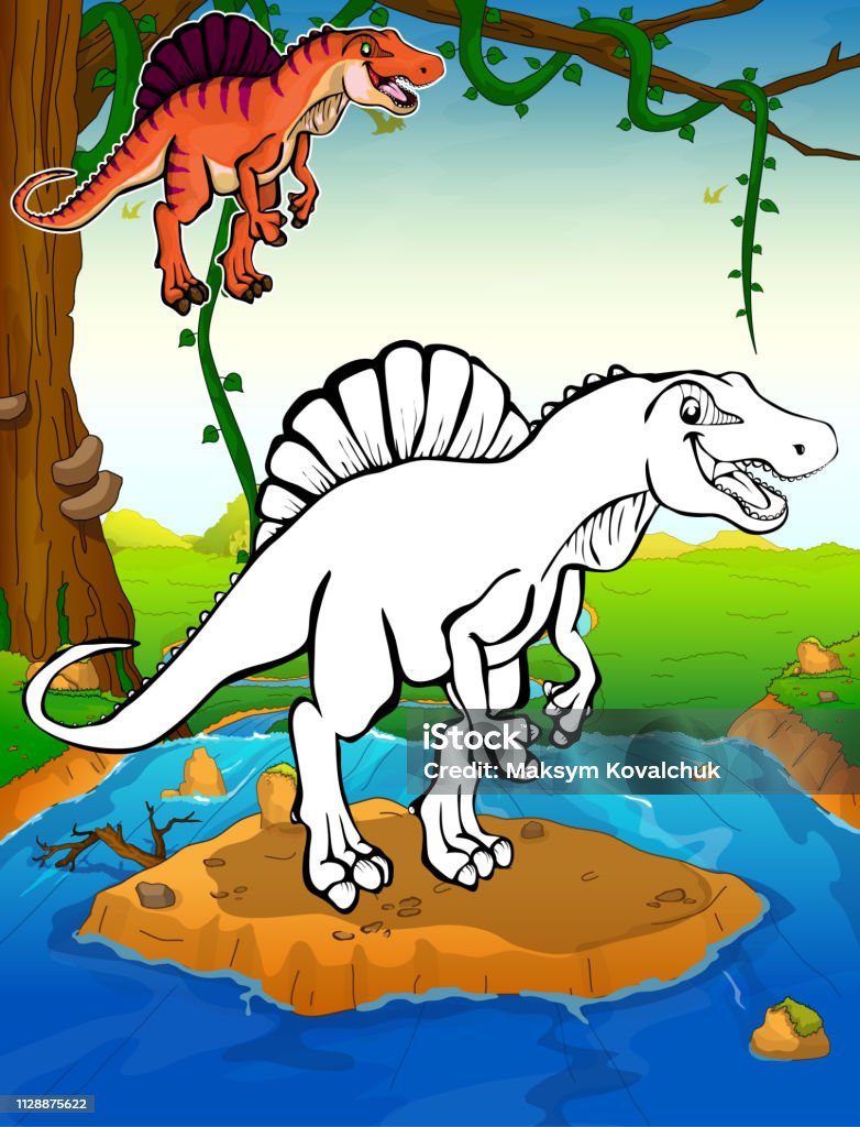 Dinossauro – Colorindo dinossauros - Cartoons for Kids – Aprenda a