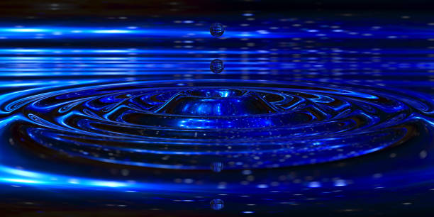 istock drops of water fall into the water reflection of space 1128879335