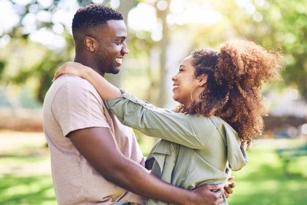istock Enjoying some love in the park 1128880066