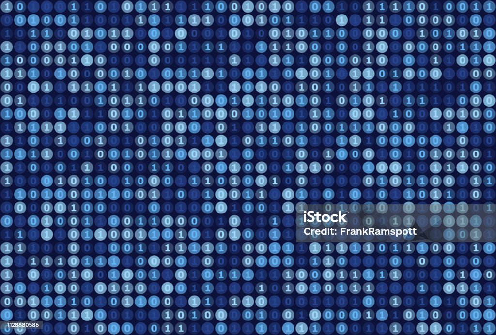 Binary Number Raining Png Rain Binary Numbers Circle Vector Pattern Horizontal Stock Illustration ...