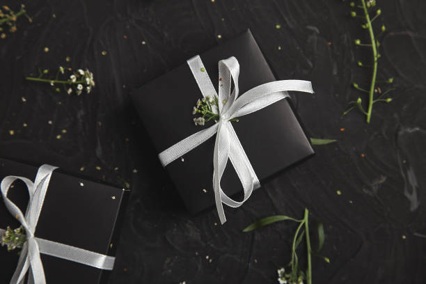 istock Spring concept. Wrapping modern Birthday gifts presents. 1128881625