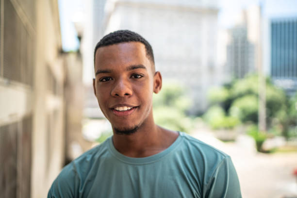 Afro latinx young man in the city portrait People lifestyle afro latinx ethnicity stock pictures, royalty-free photos & images