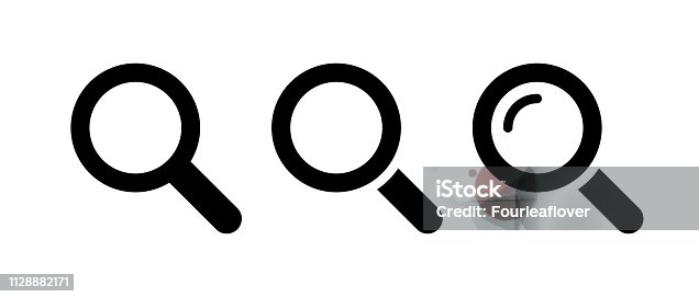 istock Magnifying glass icon 1128882171