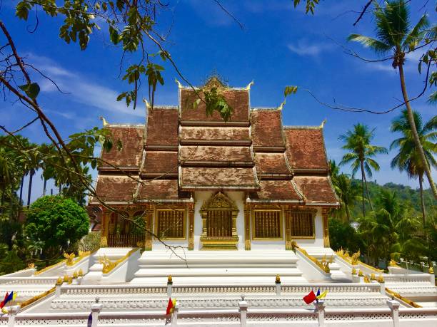 istock Buddhist temple in Luang Prabang , Laos 1128885029