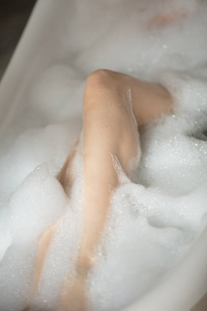istock slender legs foam. top view photo. main stem 1128890415