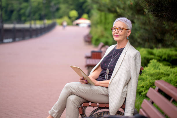 istock elderly woman likes peace and quiet 1128892593