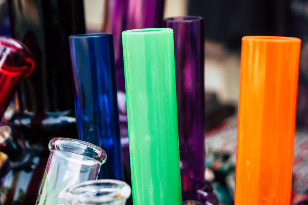 Gokarna India December 9, 2018 Closeup of decorative objects sold in a souvenirs shop in main road of Gokarna in the morning
