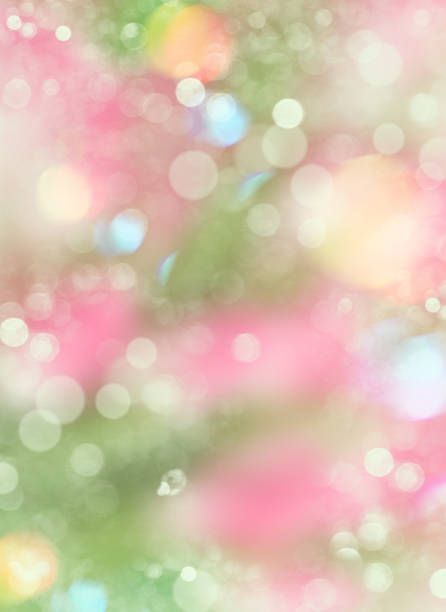 istock Spring nature background pink green yellow blue 1128896495