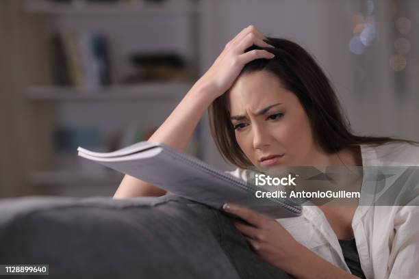 Worried Student Trying To Understand Difficult Lesson Stock Photo - Download Image Now