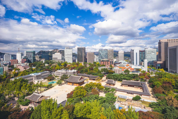 istock skyline of seoul 1128903113