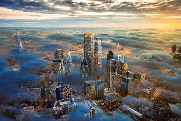 Photo of The City of London of the Future Above the Clouds