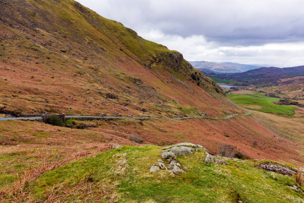 istock Hardknott Pass in the British Lake District 1128905575