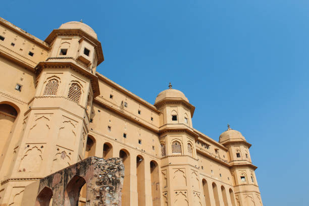 istock Wall of the Amer Fort, Jaipur. 1128910577