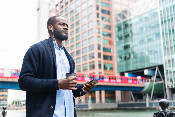 istock Business call in Canary Wharf 1128912290