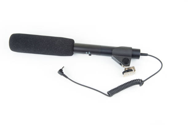 istock Shotgun microphone with long and short length 1128915584