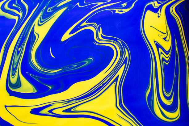 istock Abstract painting background in vivid colors. 1128920520
