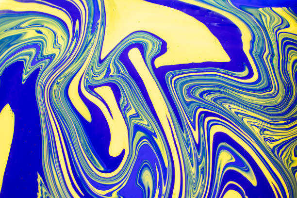 istock Abstract painting background in vivid colors. 1128920924