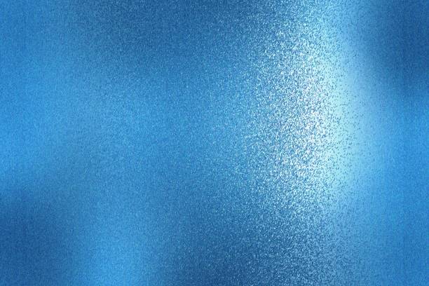 istock Texture of blue brushed metallic plate, abstract background 1128925046