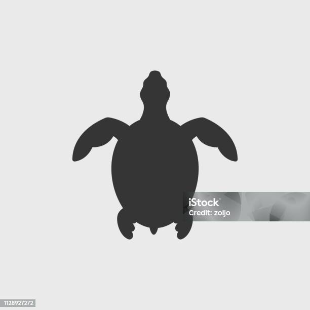 Sea Turtle Silhouette Stock Illustration - Download Image Now - In Silhouette, Turtle, Sea Turtle