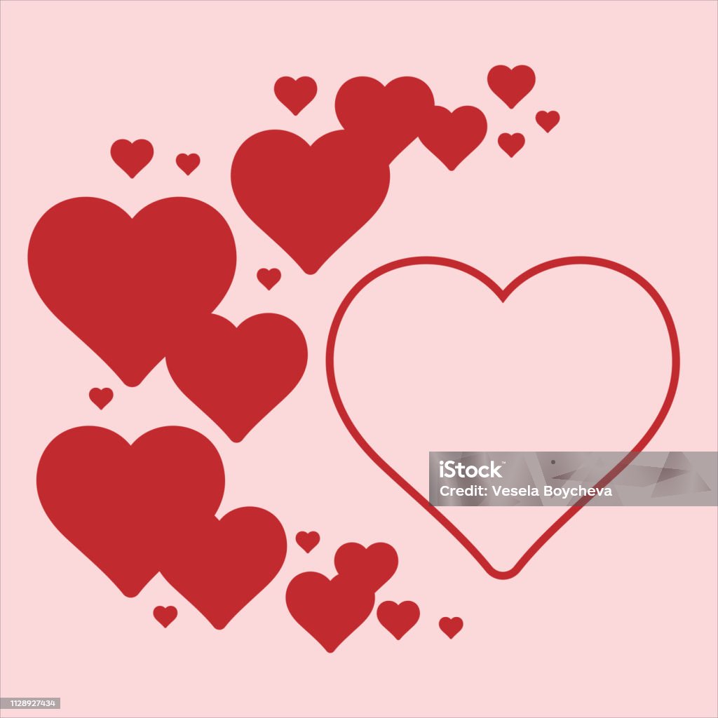 Mẫu Trái Tim Nền Biểu Tượng Ngày Valentine Và Thiệp Ngày Của Mẹ ...