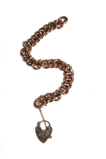 istock Antique Vintage Jewellery on White Background 1128928248