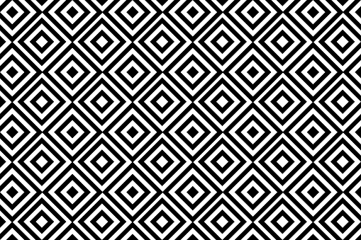 Geometric Pattern Black And White Design For Wallpaper Fabric Textile  Wrapping Simple Background Stock Illustration - Download Image Now - iStock