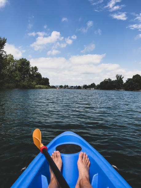 istock Fun kayaking at Alte Donau 1128930674