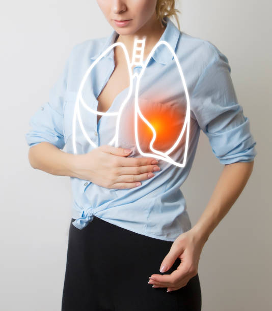 istock woman body photo with visualization of lungs 1128932256