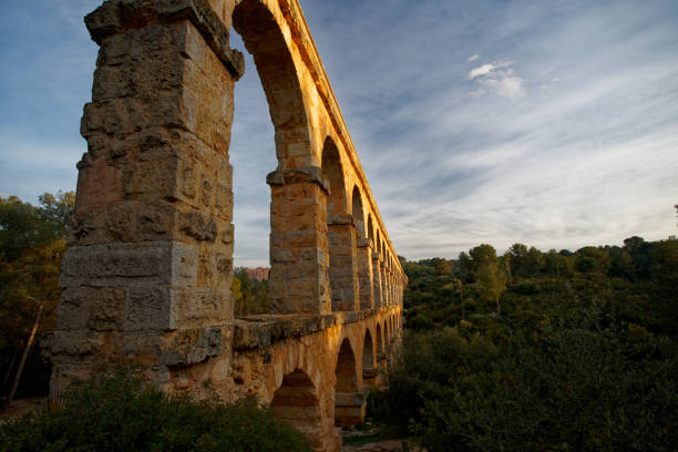 istock Side view of Devil's Bridge near Tarragona 1128932323