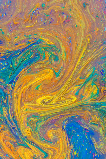 istock Abstract grunge art background texture with colorful paint splashes 1128932695