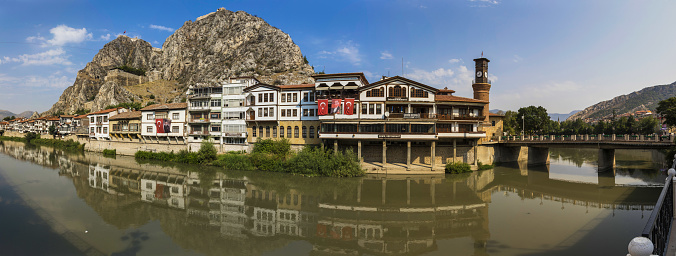 Amasya, Turkey - Amasya is known the typical Ottoman buildings. Here in particular a glimpse at the Old Town