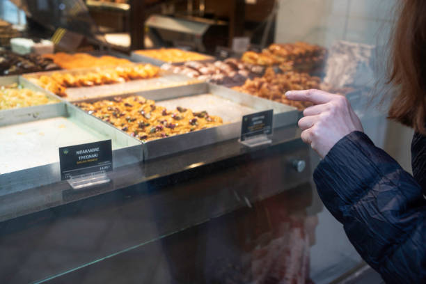 istock Pastry shop in Athens, Greece 1128935119
