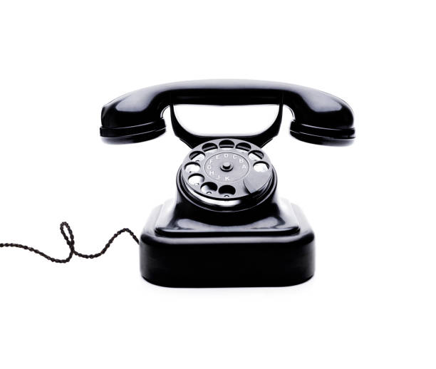 istock Black Retro Telephone 1128947115