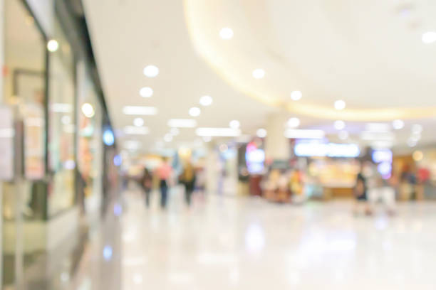 istock Abstract blur modern shopping mall interior defocused background 1128947325