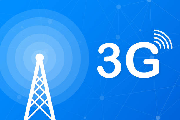 3g сетевая технология. концепция беспроводной мобильной связи. шаблон посадки веб-сайта маркетинга. векторная иллюстрация. - 3g stock illustrations