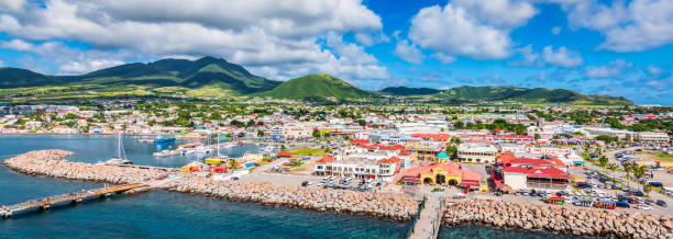 Panoramic view of port Zante, Basseterre.