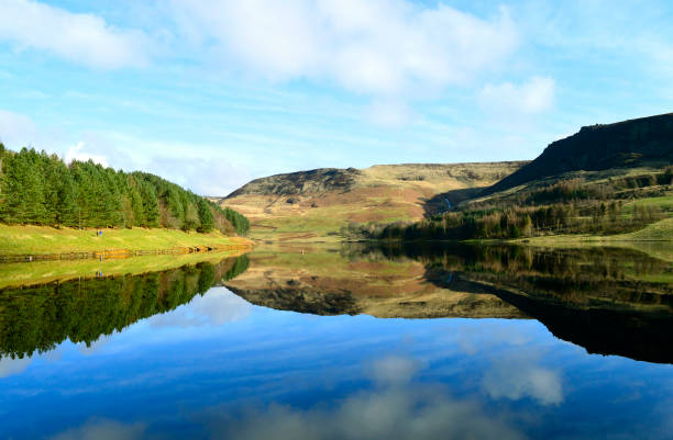 istock Dovestone Reservoir in the winter sunshine 1128956329