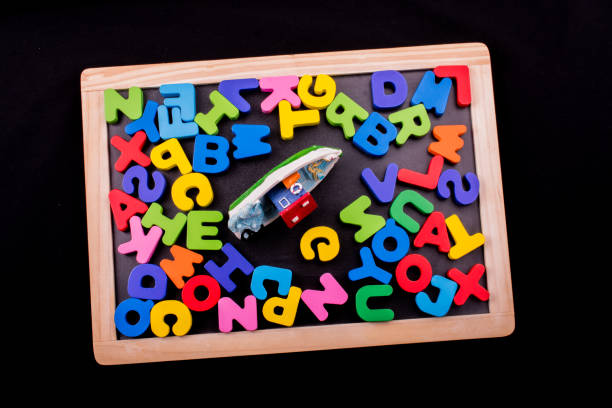 istock Colorful Letters made of wood 1128956822