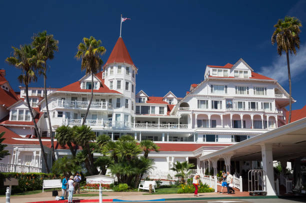 hotel del coronado in san diego, kalifornien, usa - hotel del coronado stock-fotos und bilder