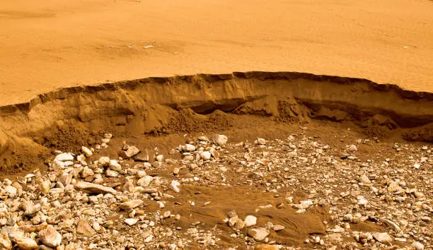Sandy Surface on the planet Mars