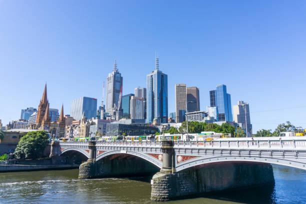 istock Amazing cityscape of Melbourne 1128971193