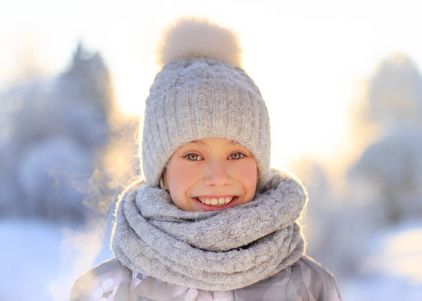 istock Healthy breath. Cold weather portrait 1128979285