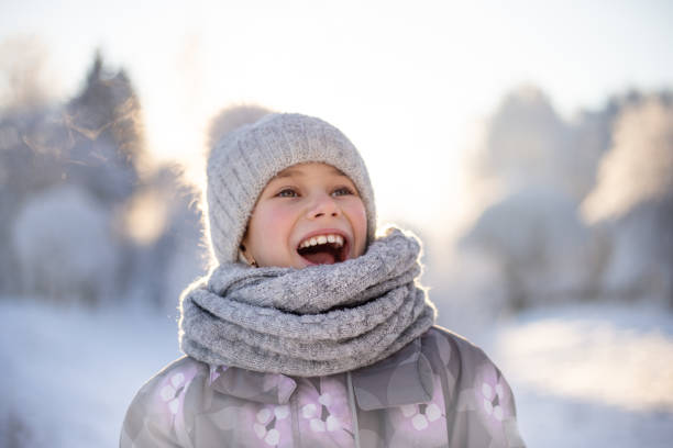 istock Healthy breath. Cold weather portrait 1128979310
