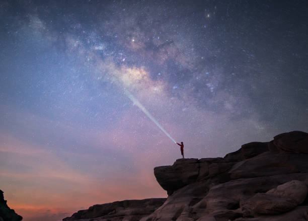istock Milkyway grand canyon in Thailand 1128979585
