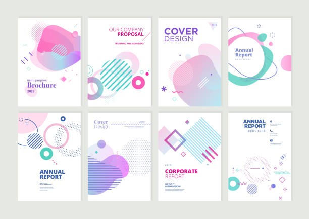 ilustrações de stock, clip art, desenhos animados e ícones de set of brochure, annual report and cover design templates for beauty, spa, wellness, natural products, cosmetics, fashion, healthcare - lifestyle sports and fitness