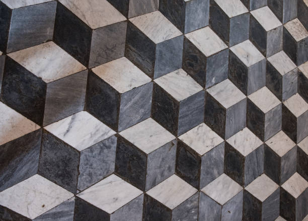 close up of old tiles photographed in greece