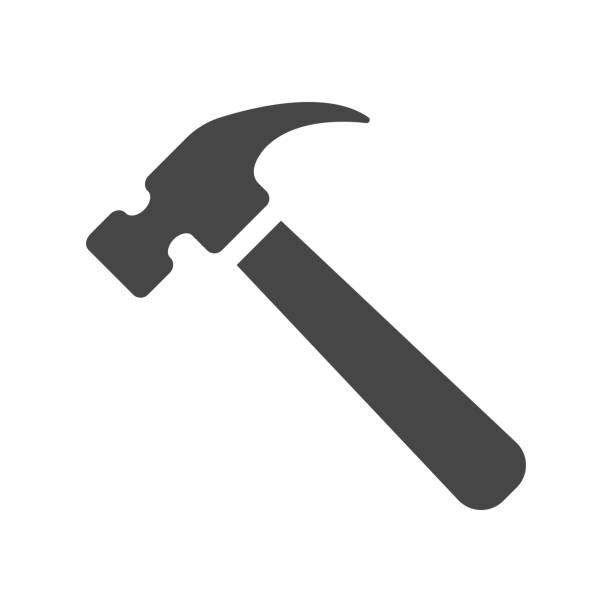 Hammer Icon in trendy flat style isolated on white background, for your web site design, app, logo, UI. Vector illustration. Hammer Icon in trendy flat style isolated on white background, for your web site design, app, logo, UI. Vector illustration. demolished illustrations stock illustrations