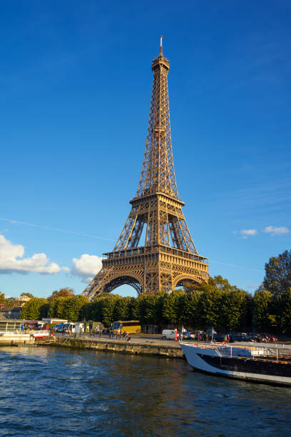 istock Eiffel Tower Taken From A Boat At Seine River 1128990546